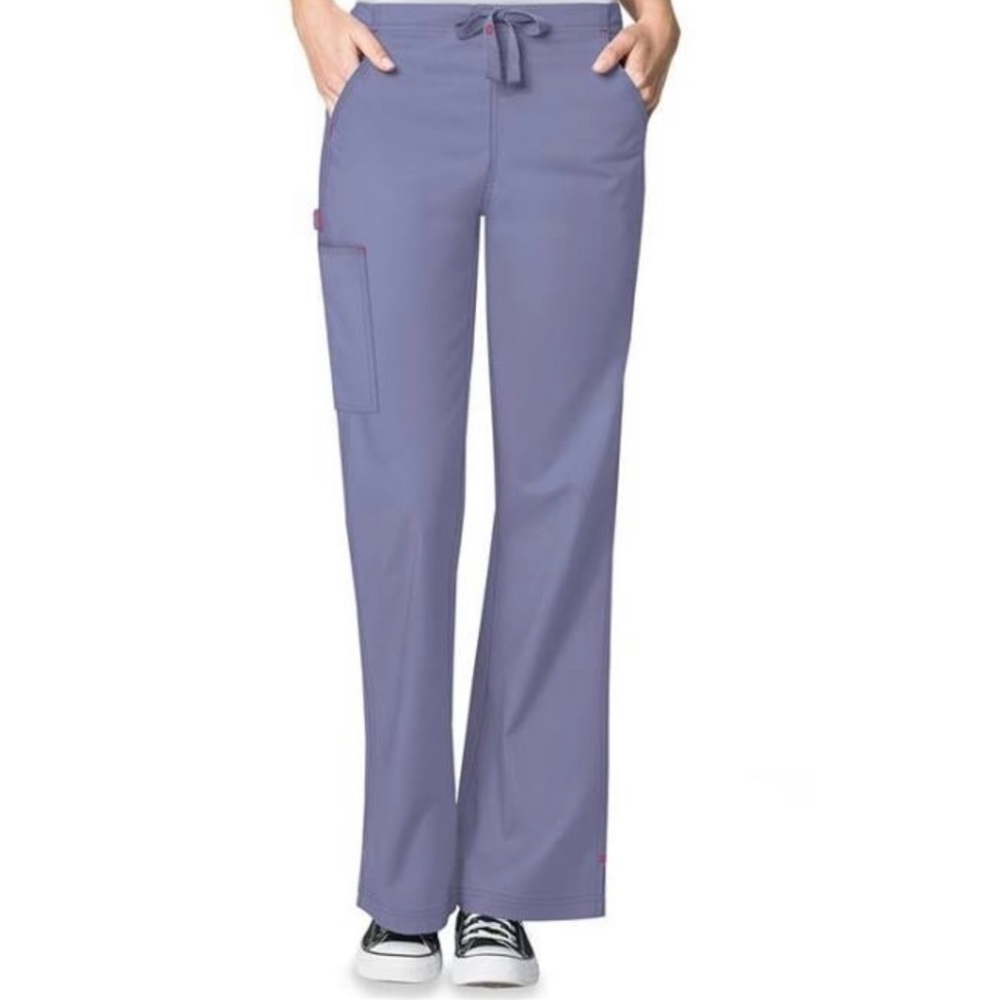 Wonderwink Ceil Blue plus size scrub pants - Picture 1 of 5